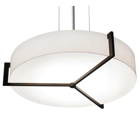 Afx Apex 19'' Pendant - Espresso Finish - Linen White Shade APP1932MBES-LW